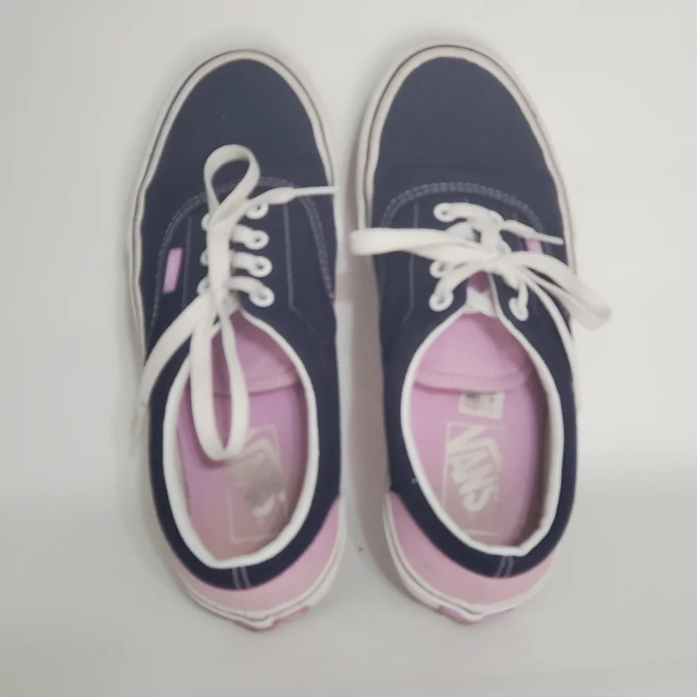 Vans Purple Blue Canvas Fabric Sneakers Women's Size 7